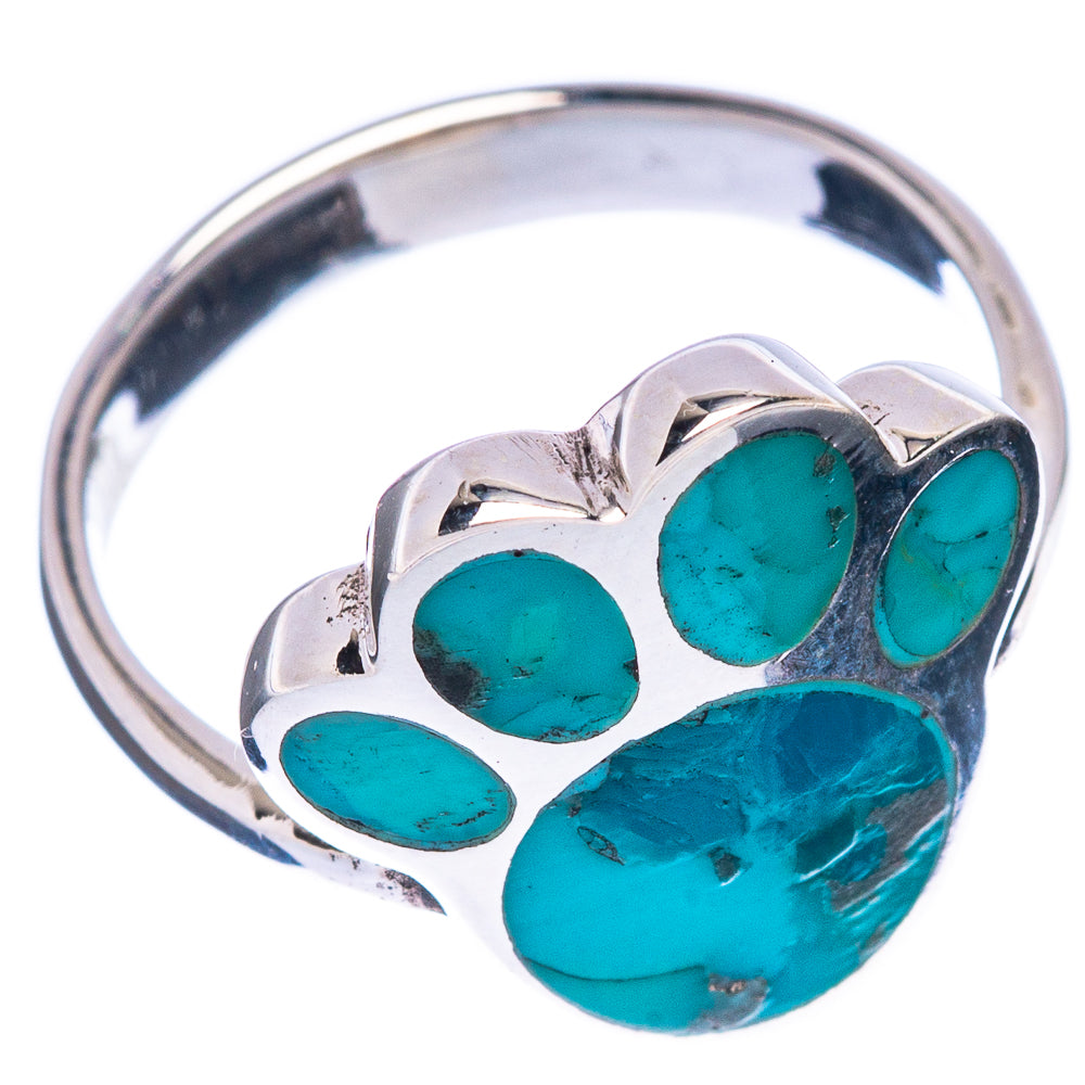 Rare Arizona Turquoise  Paw Ring Size 4.75 (925 Sterling Silver) R146810