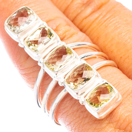 Large Citrine Ring Size 8.5 (925 Sterling Silver) R6942