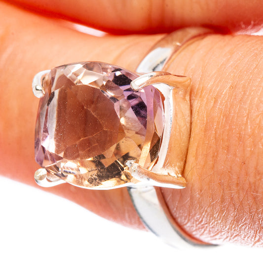 Faceted Ametrine Ring Size 8.25 (925 Sterling Silver) R4594