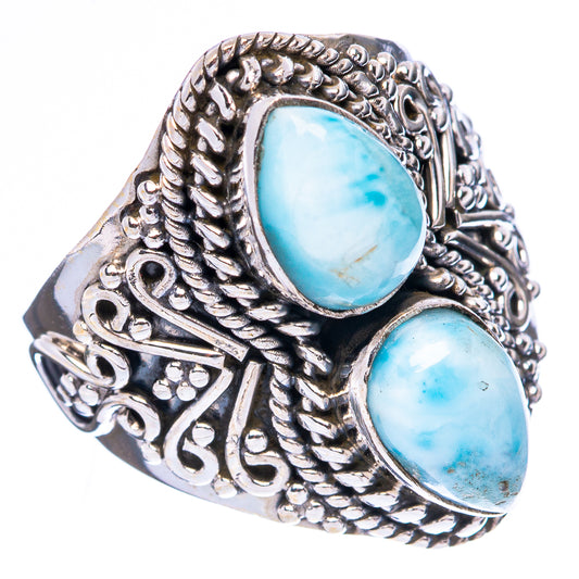 Larimar Ring Size 7.25 (925 Sterling Silver) R4249