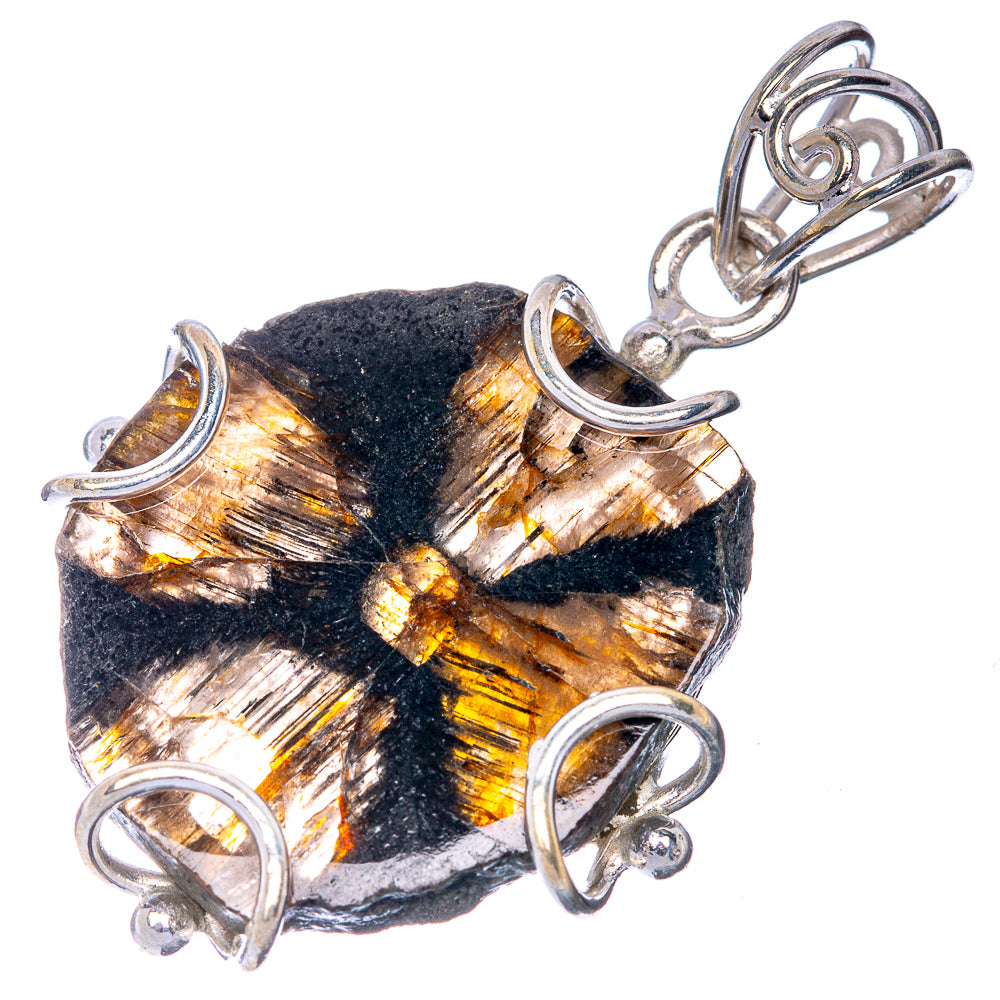 Chiastolite Pendant 1 5/8" (925 Sterling Silver) P40830