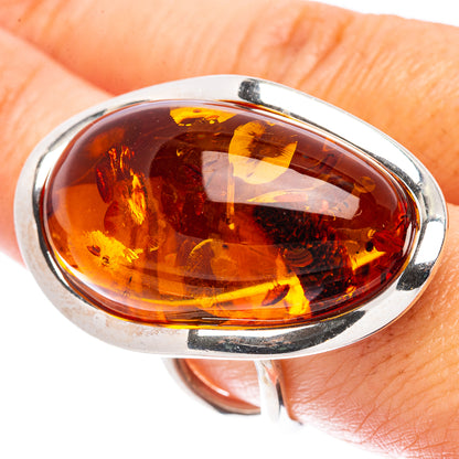 Baltic Amber Ring Size 8.75 (925 Sterling Silver) R1912