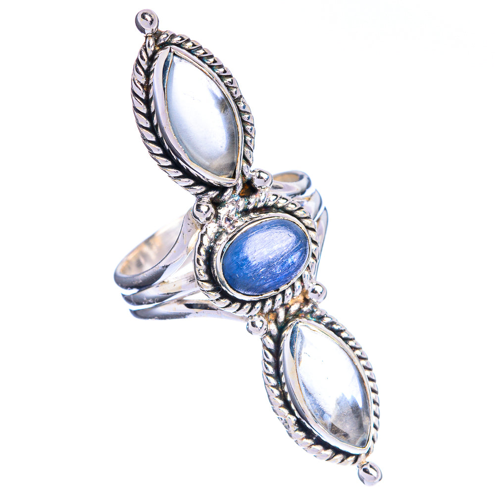 Large Kyanite, Aquamarine Ring Size 6 (925 Sterling Silver) R144331