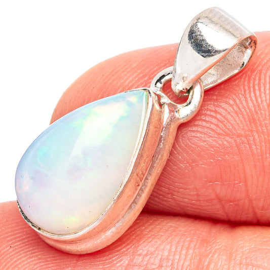 Rare Large Ethiopian Opal Pendant 7/8" (925 Sterling Silver) P43421