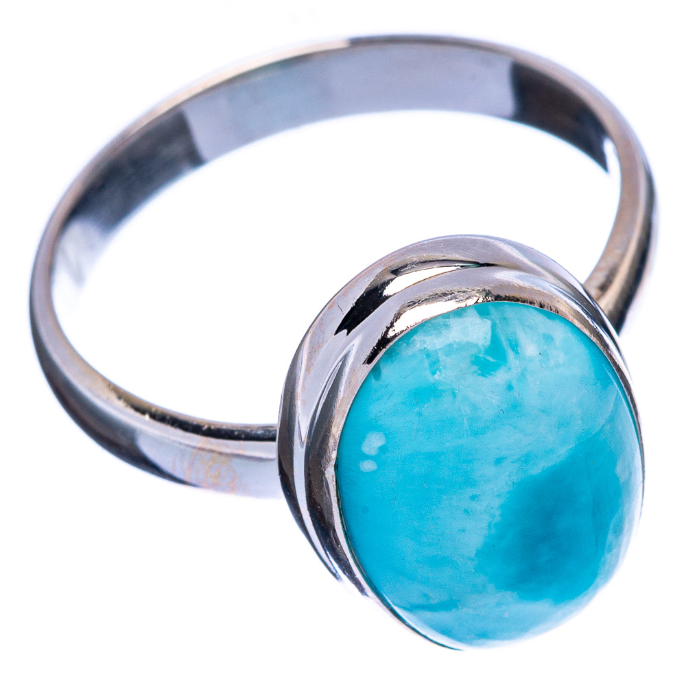 Rare Larimar Ring Size 8.75 (925 Sterling Silver) R146429