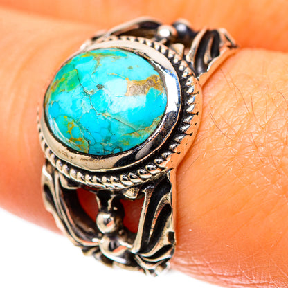 Chrysocolla 925 Sterling Silver Ring Size 7.5 (925 Sterling Silver) RING139360