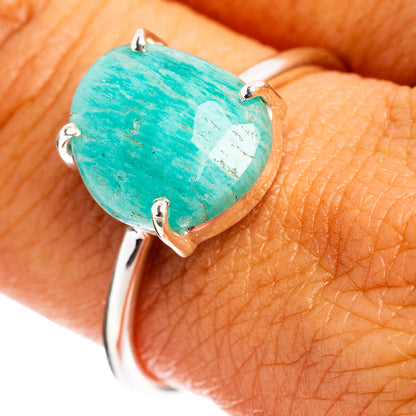 Amazonite Ring Size 9 (.925 Sterling Silver)