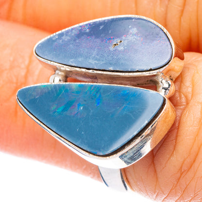 Rare Doublet Opal Ring Size 6 (925 Sterling Silver) R4409