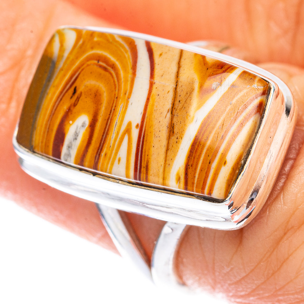 Snake Skin Jasper Ring Size 6.25 (925 Sterling Silver) R2025
