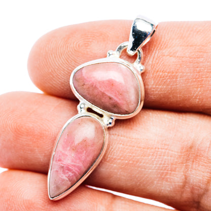 Thulite Pendant 1 1/2" (.925 Sterling Silver)