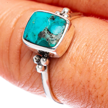 Rare Arizona Turquoise Ring Size 7.5 (925 Sterling Silver) R3242
