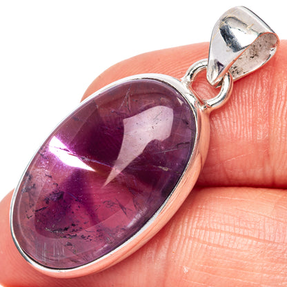 Amethyst Pendant 1 3/8" (925 Sterling Silver) P42507