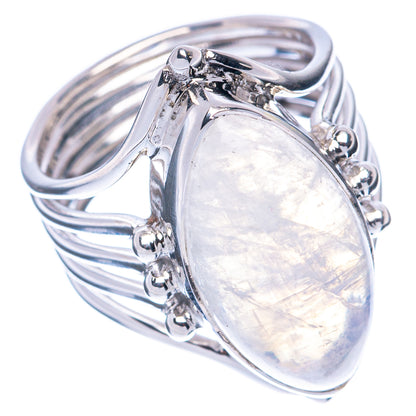 Premium Rainbow Moonstone 925 Sterling Silver Ring Size 6 (925 Sterling Silver) R2660