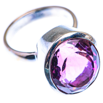 Faceted Amethyst Ring Size 7.5 (925 Sterling Silver) RING140161