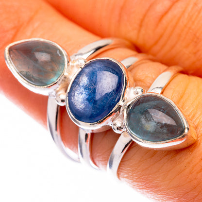 Kyanite, Blue Fluorite 925 Sterling Silver Ring Size 7 (925 Sterling Silver) RING140338