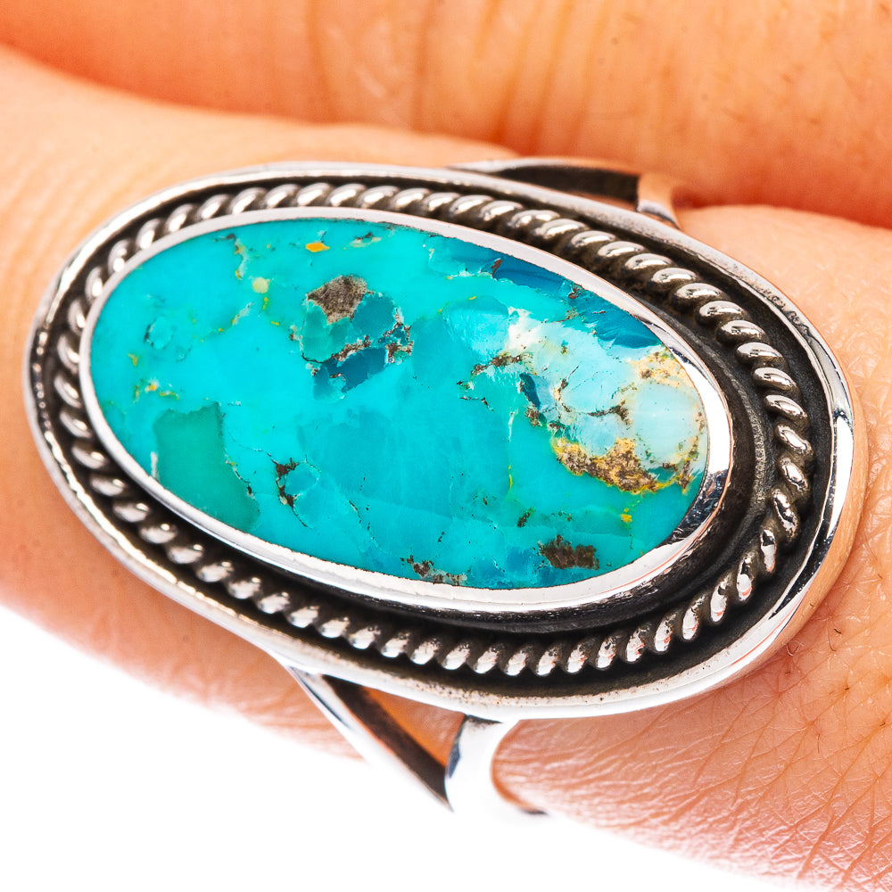 Rare Arizona Turquoise Ring Size 7.75 (925 Sterling Silver) R2305