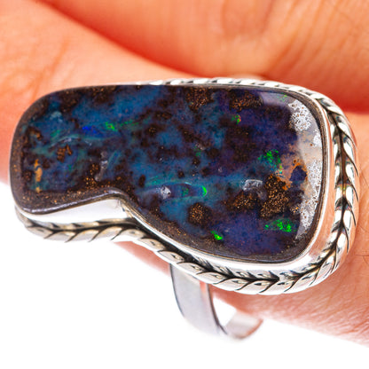 Large Boulder Opal Ring Size 11.75 (925 Sterling Silver) R144664