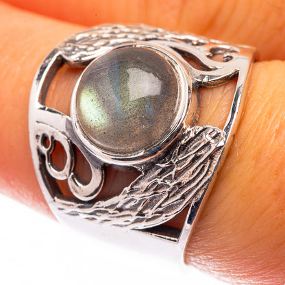 Labradorite Ring Size 7 (925 Sterling Silver) R141107