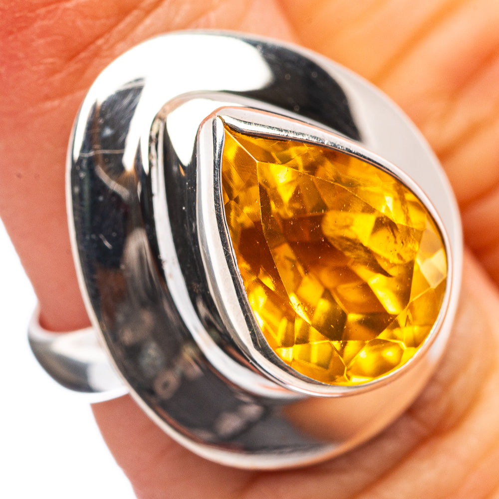 Premium Citrine Ring Size 6 (.925 Sterling Silver)