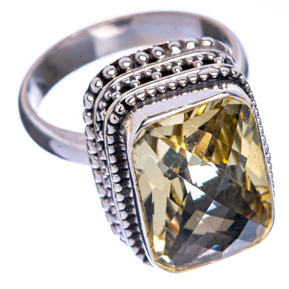 Faceted Citrine Ring Size 5.75 (925 Sterling Silver) R144620