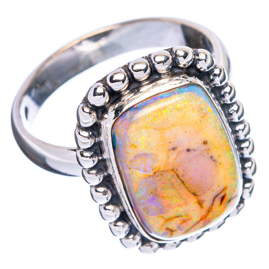 Rare Sterling Opal Ring Size 6.75 (925 Sterling Silver) R4658