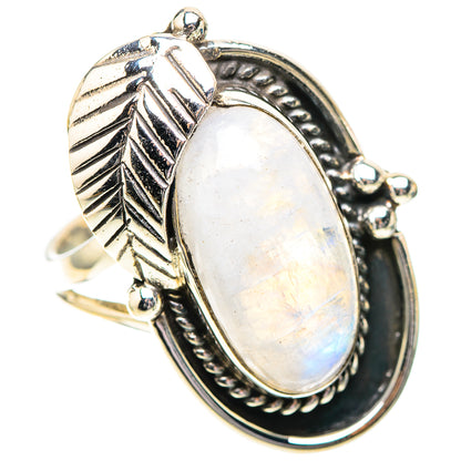 Rainbow Moonstone Ring Size 8.5 (925 Sterling Silver) RING138836
