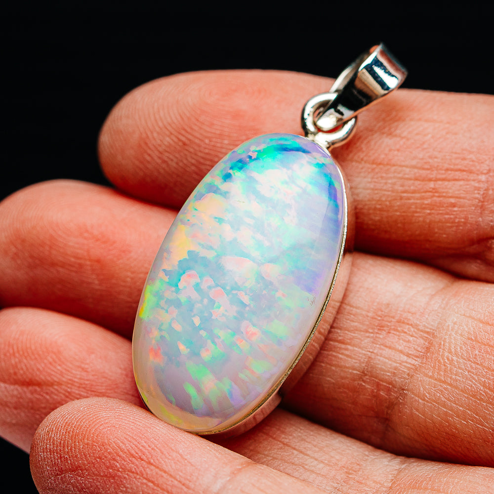 33.65ct Ethiopian Opal Pendant 1 3/4" (.925 Sterling Silver)