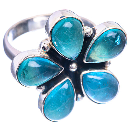 Blue Fluorite Ring Size 9 (925 Sterling Silver) R142276