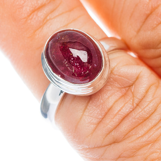 Premium Pink Tourmaline Ring Size 7 (.925 Sterling Silver)