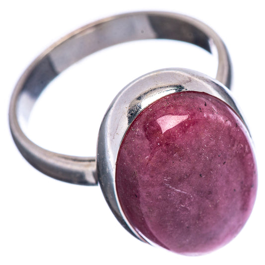 Sterling silver bezel-set oval phosphosiderite ring, size 6.75