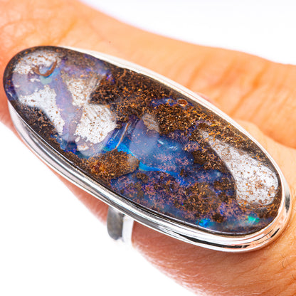 Large Boulder Opal Ring Size 7 (925 Sterling Silver) R143149