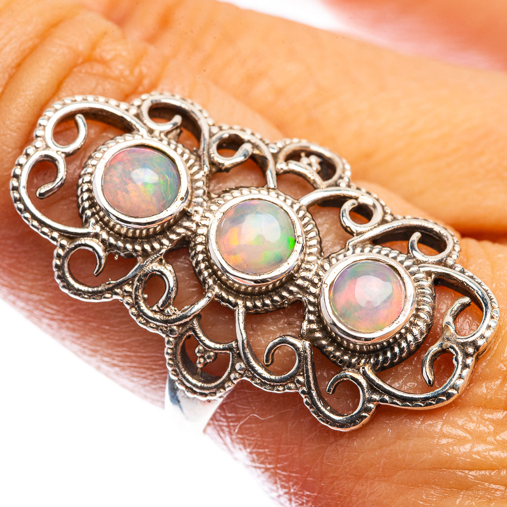 Natural Ethiopian Opal Ring Size 8 (925 Sterling Silver) R142430