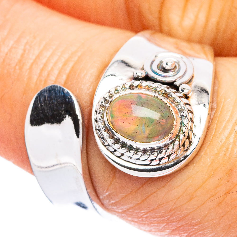 Rare  Ethiopian Opal Ring Size 6.25 (925 Sterling Silver) R3705