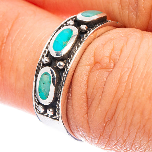 Rare Arizona Turquoise Ring Size 6.5 (925 Sterling Silver) R7278