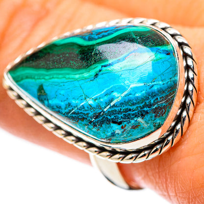 Malachite In Chrysocolla Ring Size 9.5 (925 Sterling Silver) RING138864