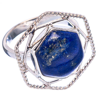 Premium Lapis Lazuli Ring Size 7.75 (925 Sterling Silver) R1812