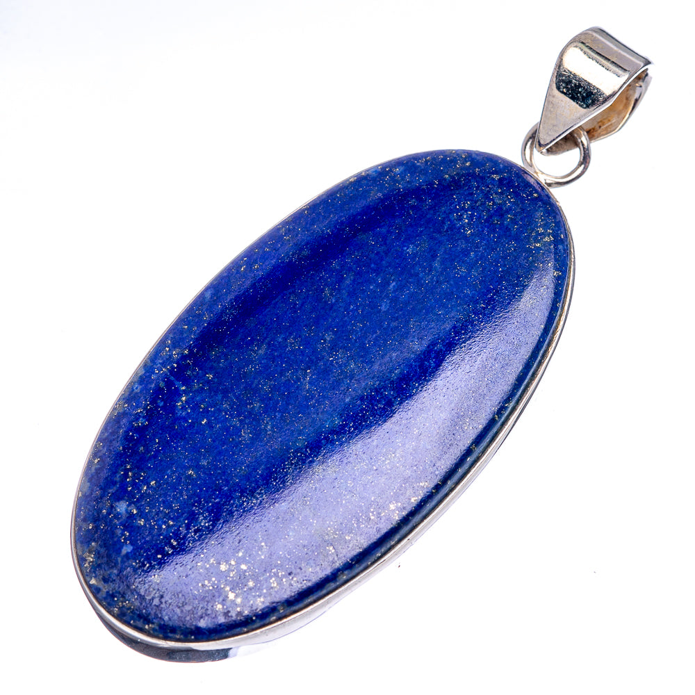 Premium Lapis Lazuli Pendant 2 3/8" (.925 Sterling Silver)