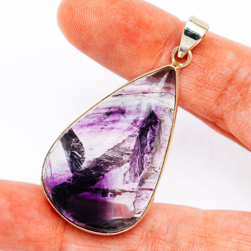Premium Fluorite Pendant 2" (.925 Sterling Silver)