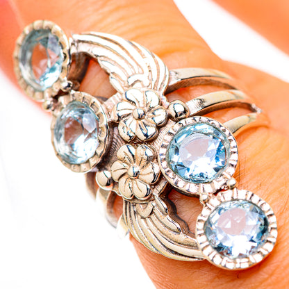 Large Blue Copper Composite Turquoise 925 Sterling Silver Ring Size 7 (925 Sterling Silver) RING139687