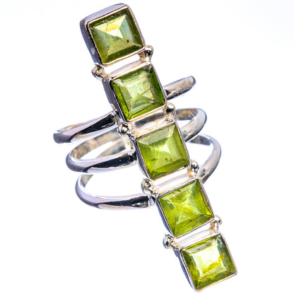 Large Peridot Ring Size 8.25 (925 Sterling Silver) R142496