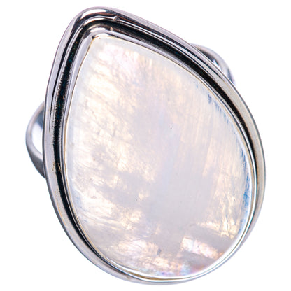 Premium Rainbow Moonstone Ring Size 9.5 (.925 Sterling Silver)