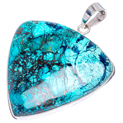 Premium Shattuckite Pendant 2 1/8" (.925 Sterling Silver)