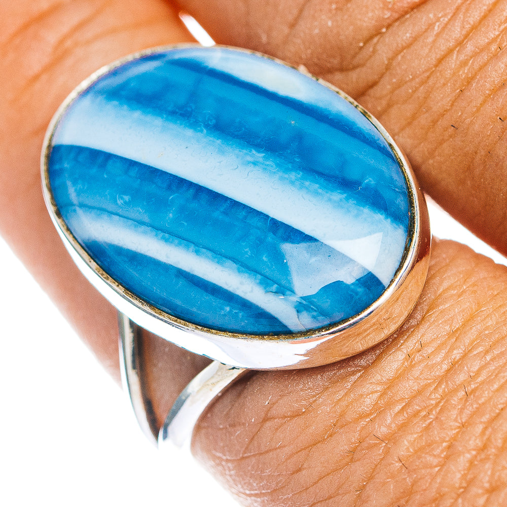 Premium Owyhee Opal Ring Size 8.75 (.925 Sterling Silver)