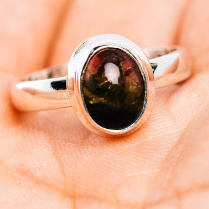 Premium Watermelon Tourmaline Ring Size 7.75 (.925 Sterling Silver)
