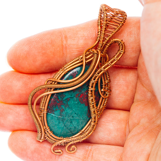 Sonora Sunrise Wire Wrap Pendant 2 1/2" (Copper)