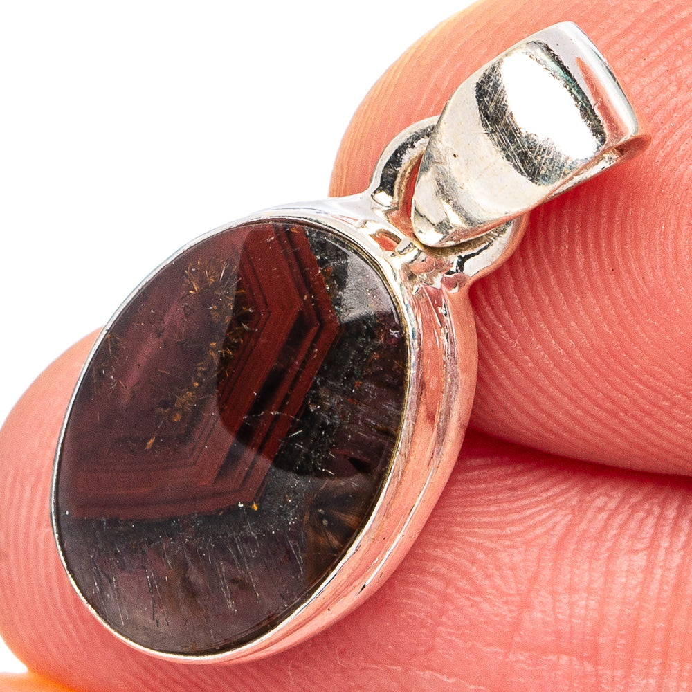 Rare Cacoxenite Pendant 7/8" (.925 Sterling Silver)