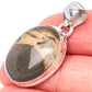 Septarian Geode Pendant 1 1/4" (925 Sterling Silver) P40892