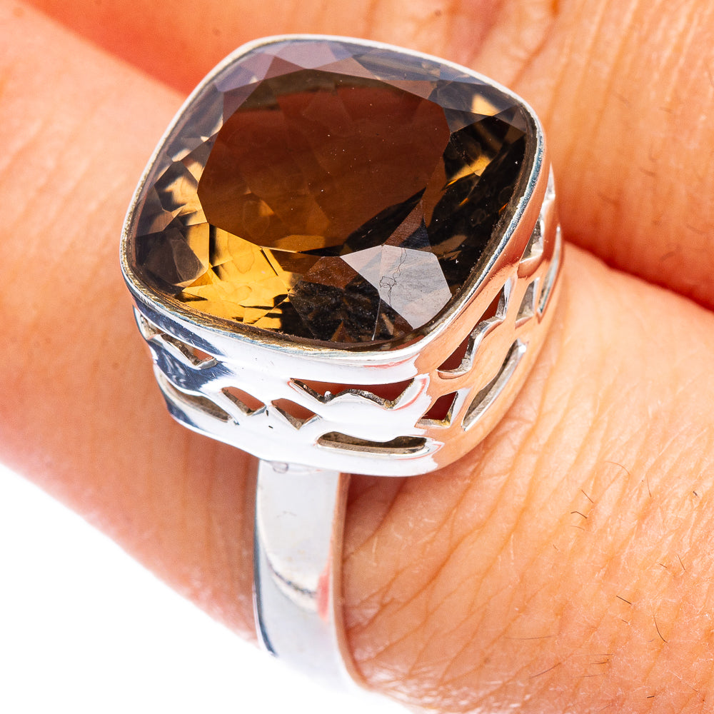 Smoky Quartz Ring Size 8.25 (925 Sterling Silver) R147104