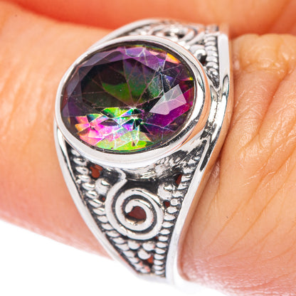 Mystic Topaz Dainty Ring Size 7 (925 Sterling Silver) R145875