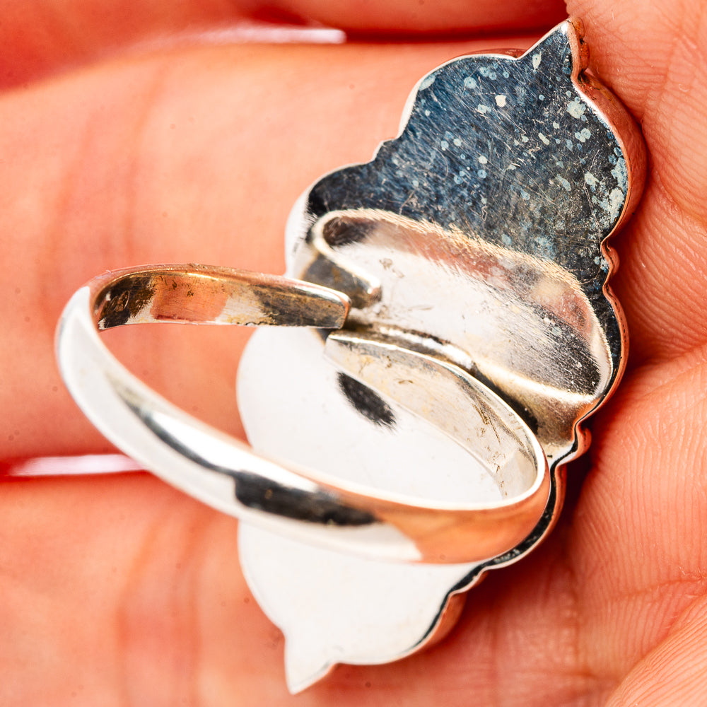 Mohave Turquoise Ring Size 8 Adjustable (.925 Sterling Silver)